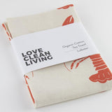 Liga Organic Tea Towel - Lobster