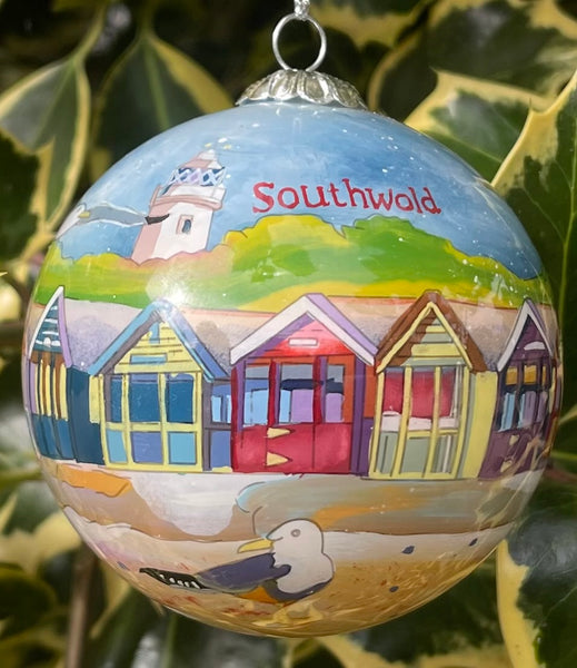 Emma Ball Hand-Painted Glass Southwold Bauble