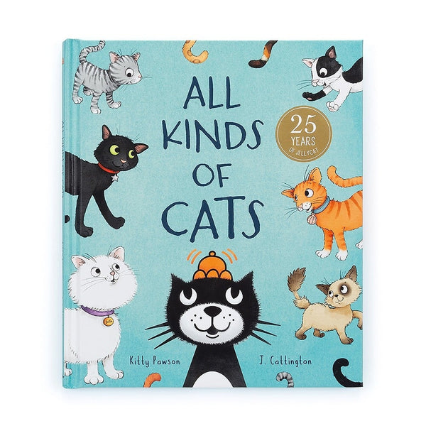 Jellycat All Kinds of Cats Book -25th Anniversary Collection