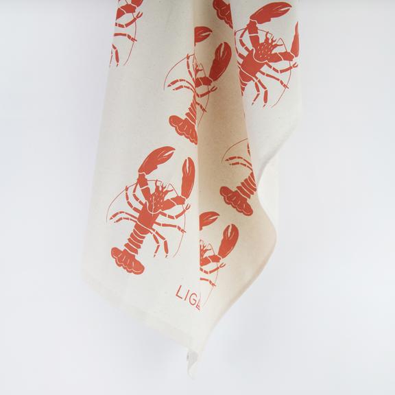Liga Organic Tea Towel - Lobster