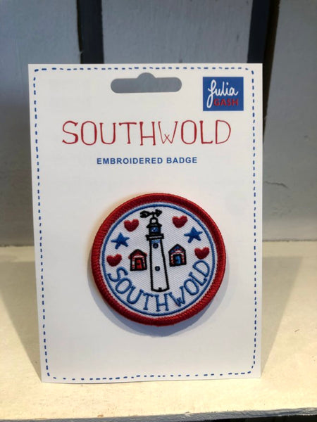 Southwold Embroidered Iron-on Badge designed by Julia Gash - Exclusive