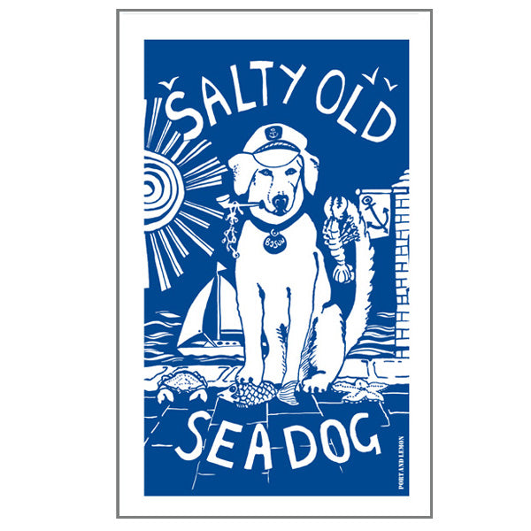 Salty Dog Tea Towel by Port & Lemon